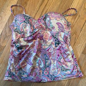 Wave Zone Tankini Swim Top